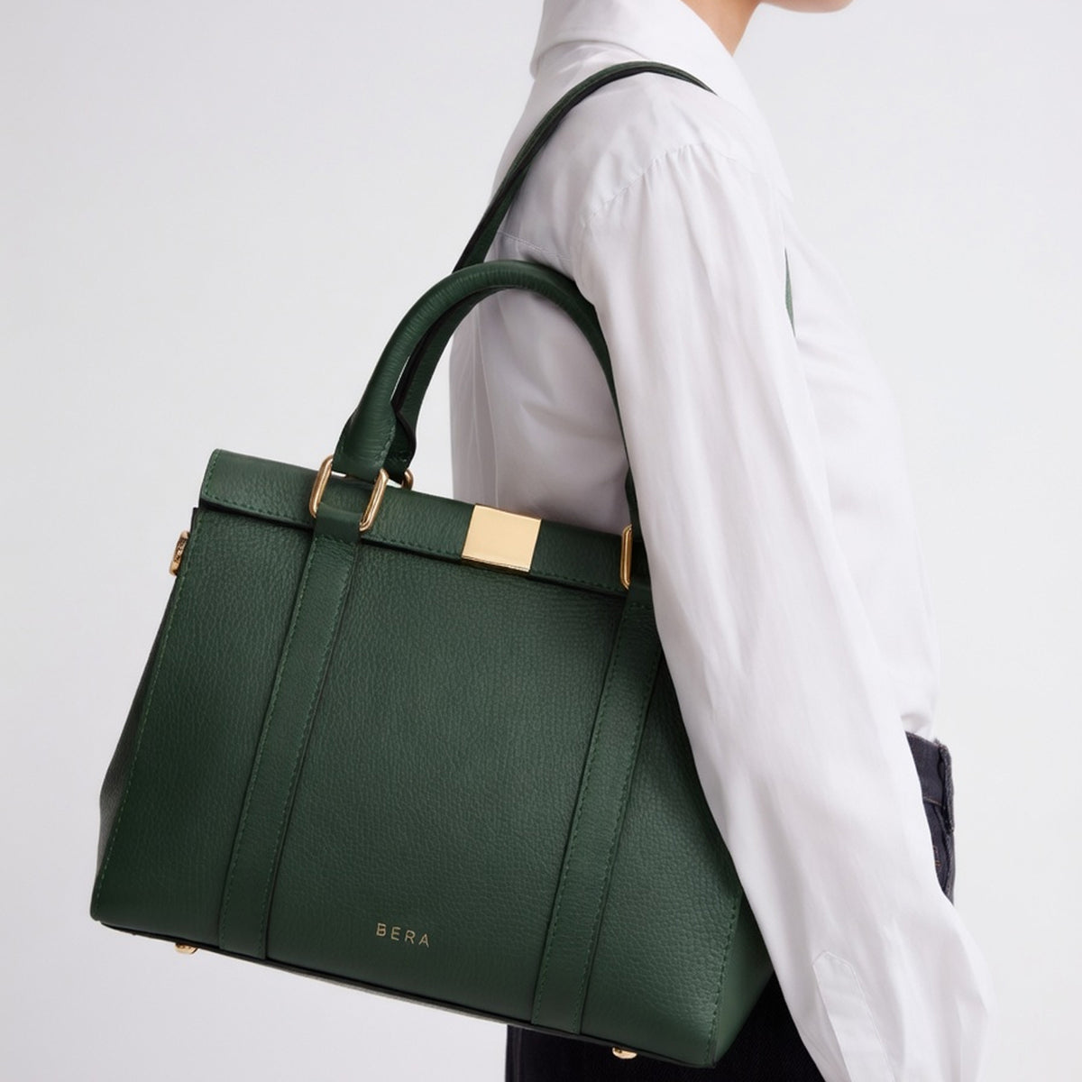 Classic Green Satchel