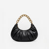 Ruched Chain Handbag