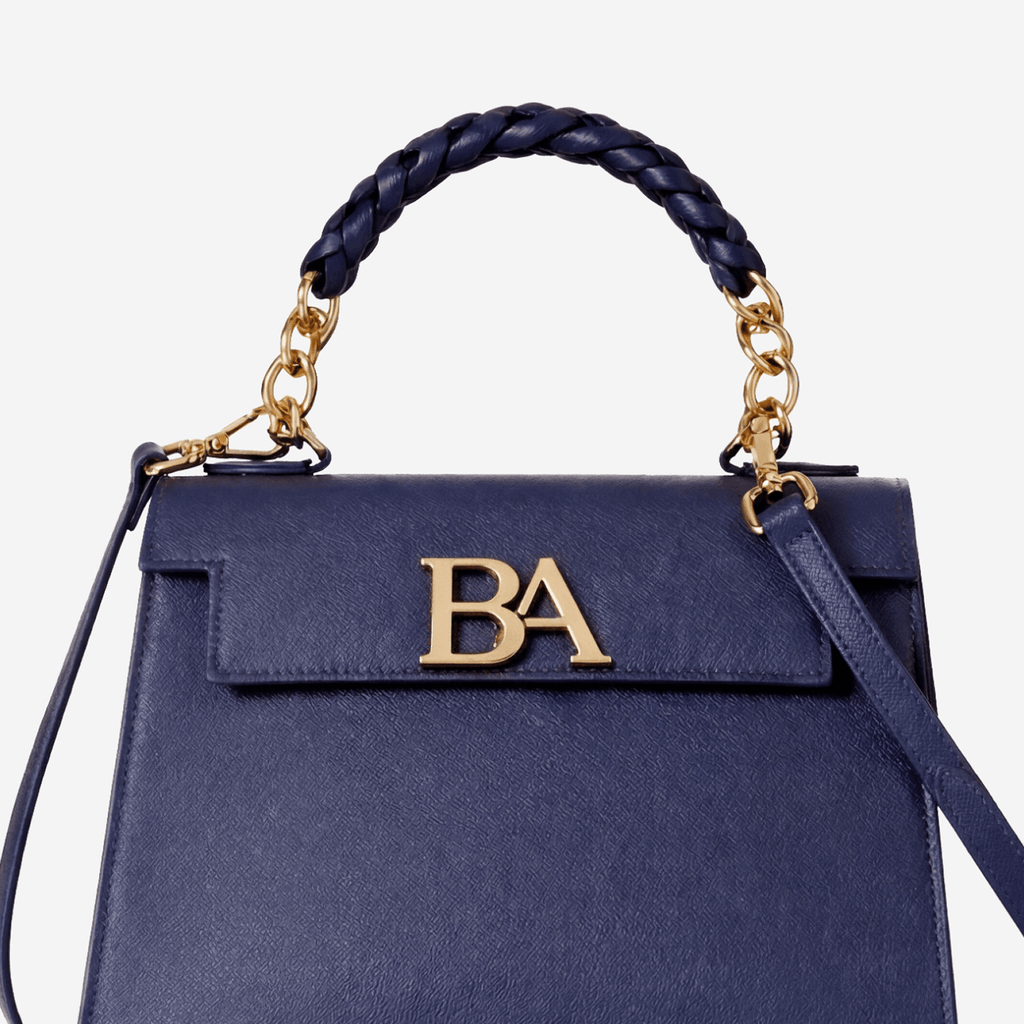 Navy Luxe Satchel