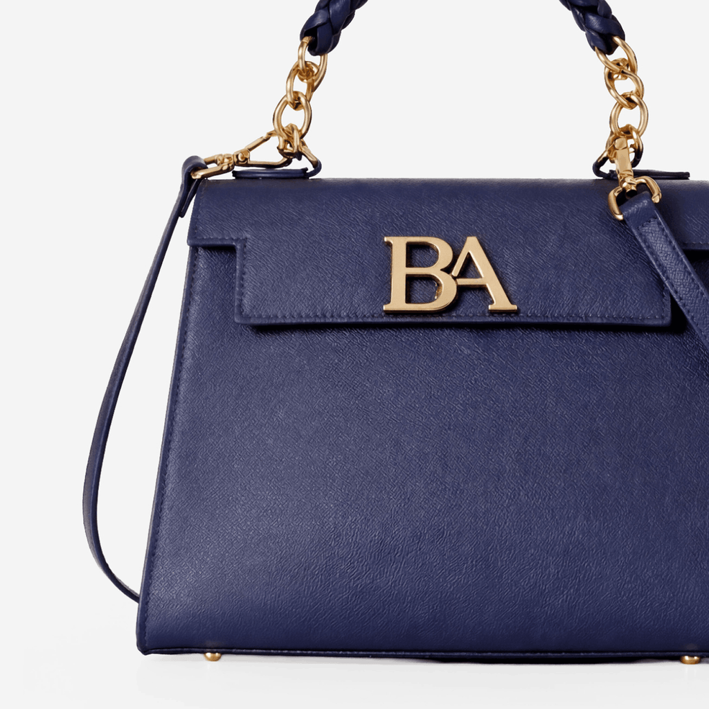 Navy Luxe Satchel